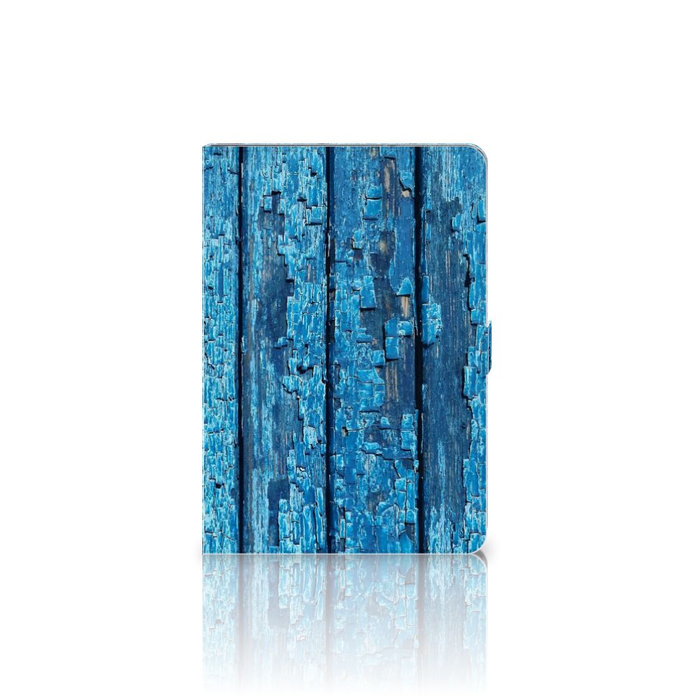 Tablet Book Cover Wood Blue - achterkant