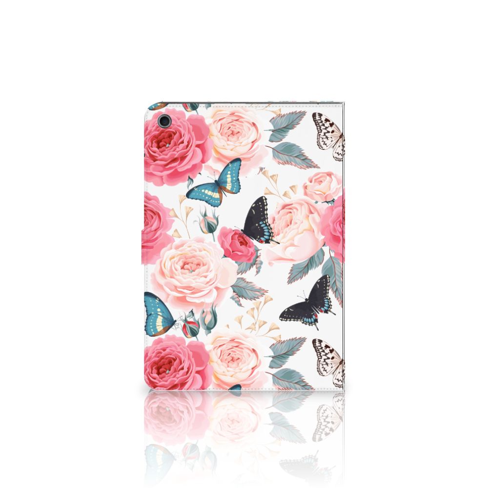 Tablet Cover Butterfly Roses - open hoes