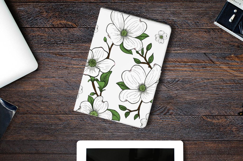 Tablet Cover Dogwood Flowers - lifestylefoto