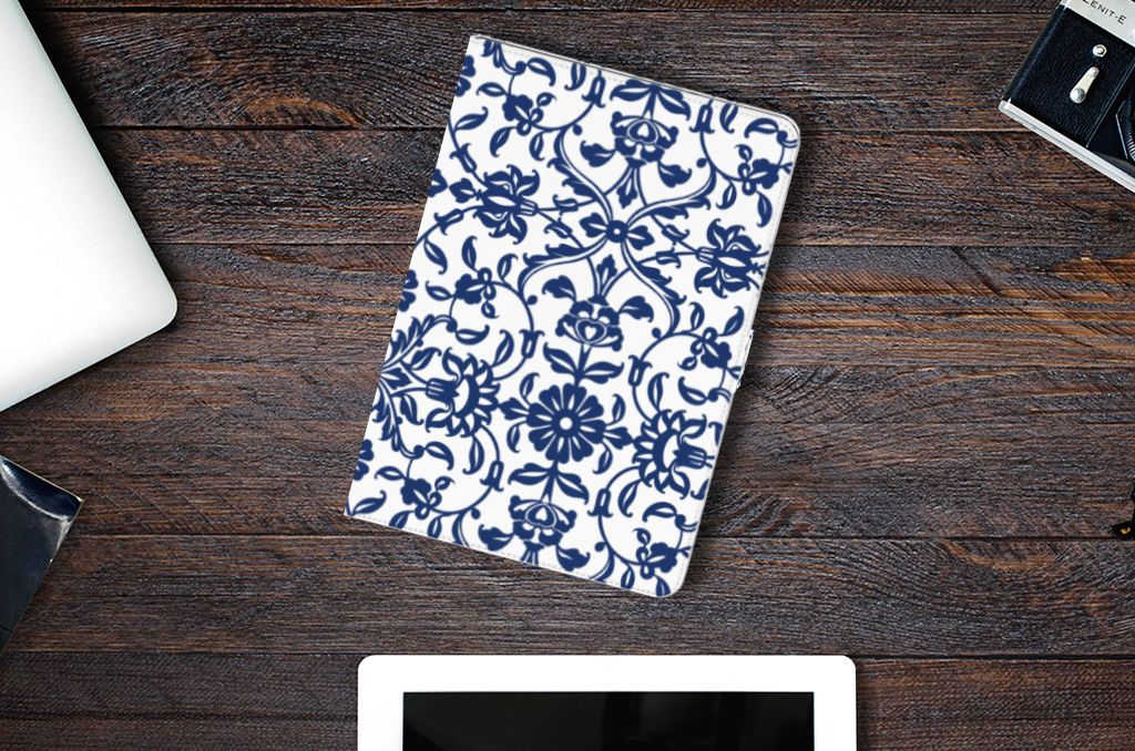 Tablet Cover Flower Blue - lifestylefoto