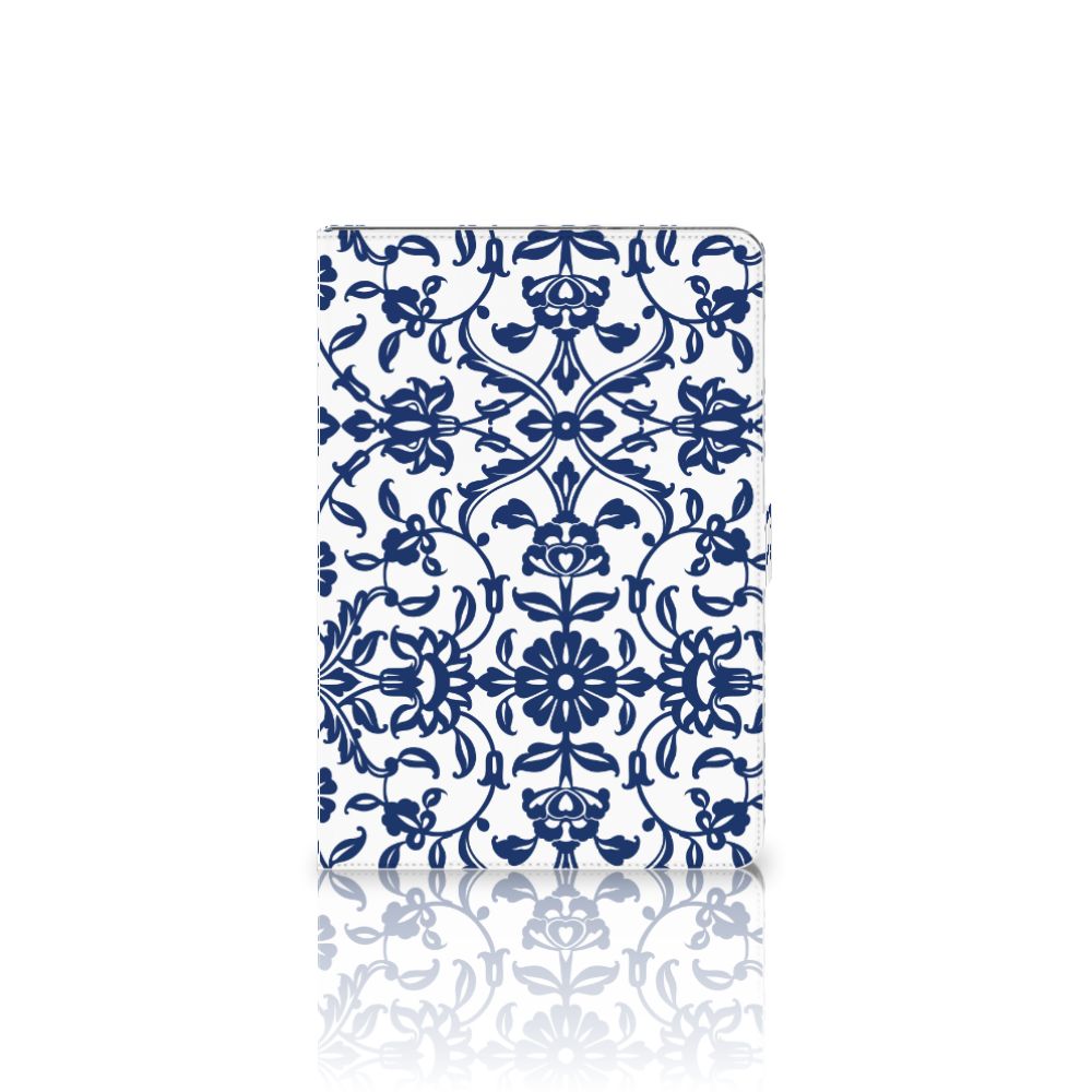 Tablet Cover Flower Blue - achterkant