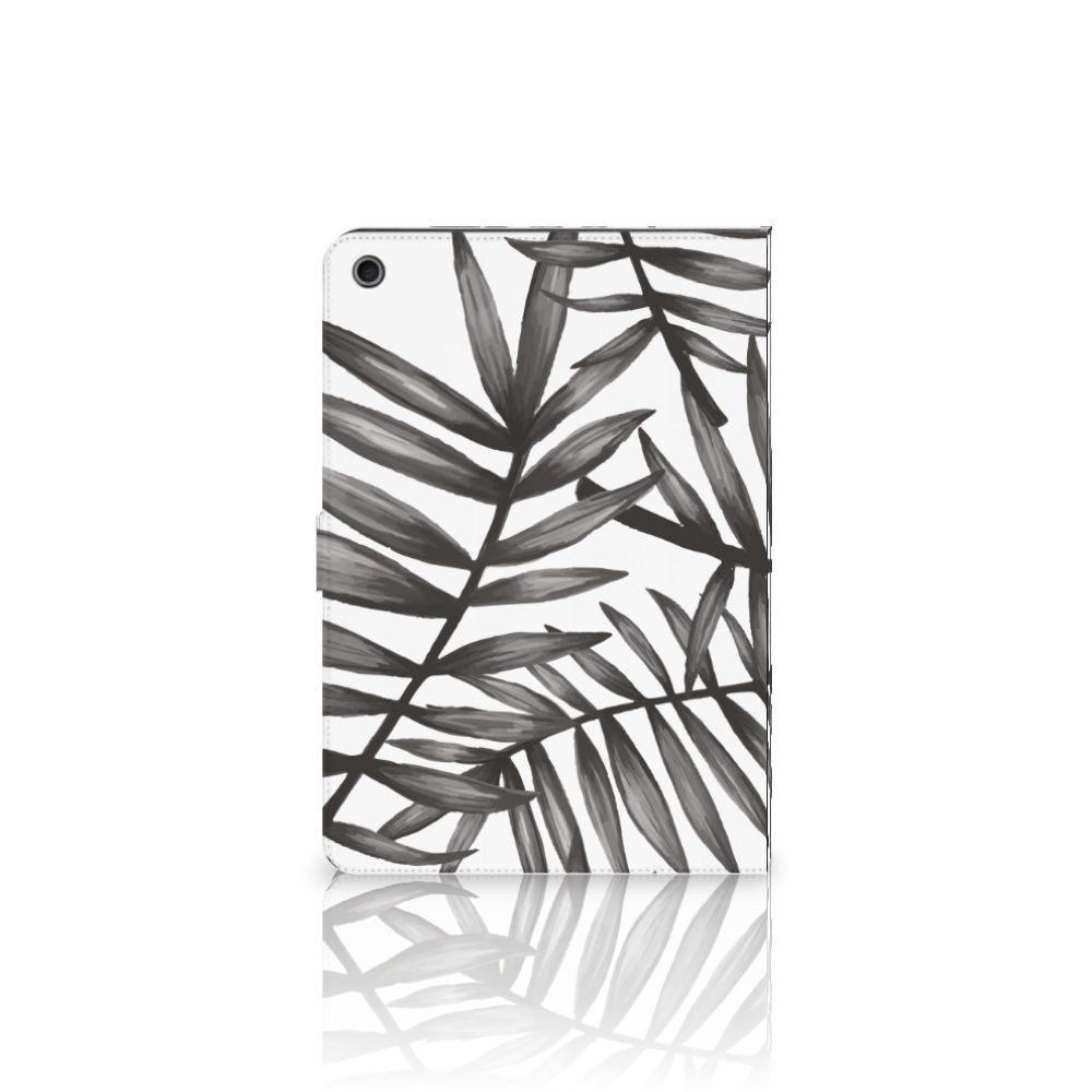 Tablet Cover Leaves Grey - open hoes