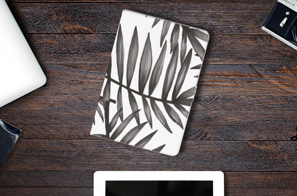 Tablet Cover Leaves Grey - lifestylefoto