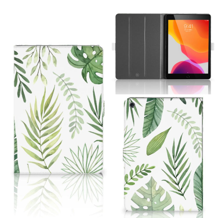 Tablet Cover Leaves - collage met voor-, achter- en binnenkant