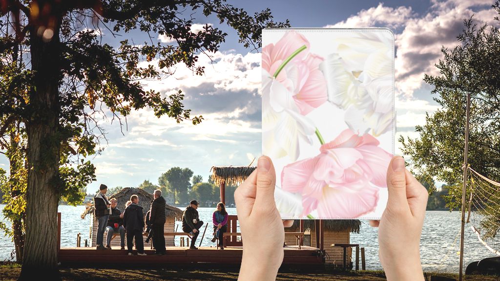 Tablet Cover Lovely Flowers - voorkant