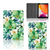 Tablet Cover Orchidee Groen - collage met voor-, achter- en binnenkant