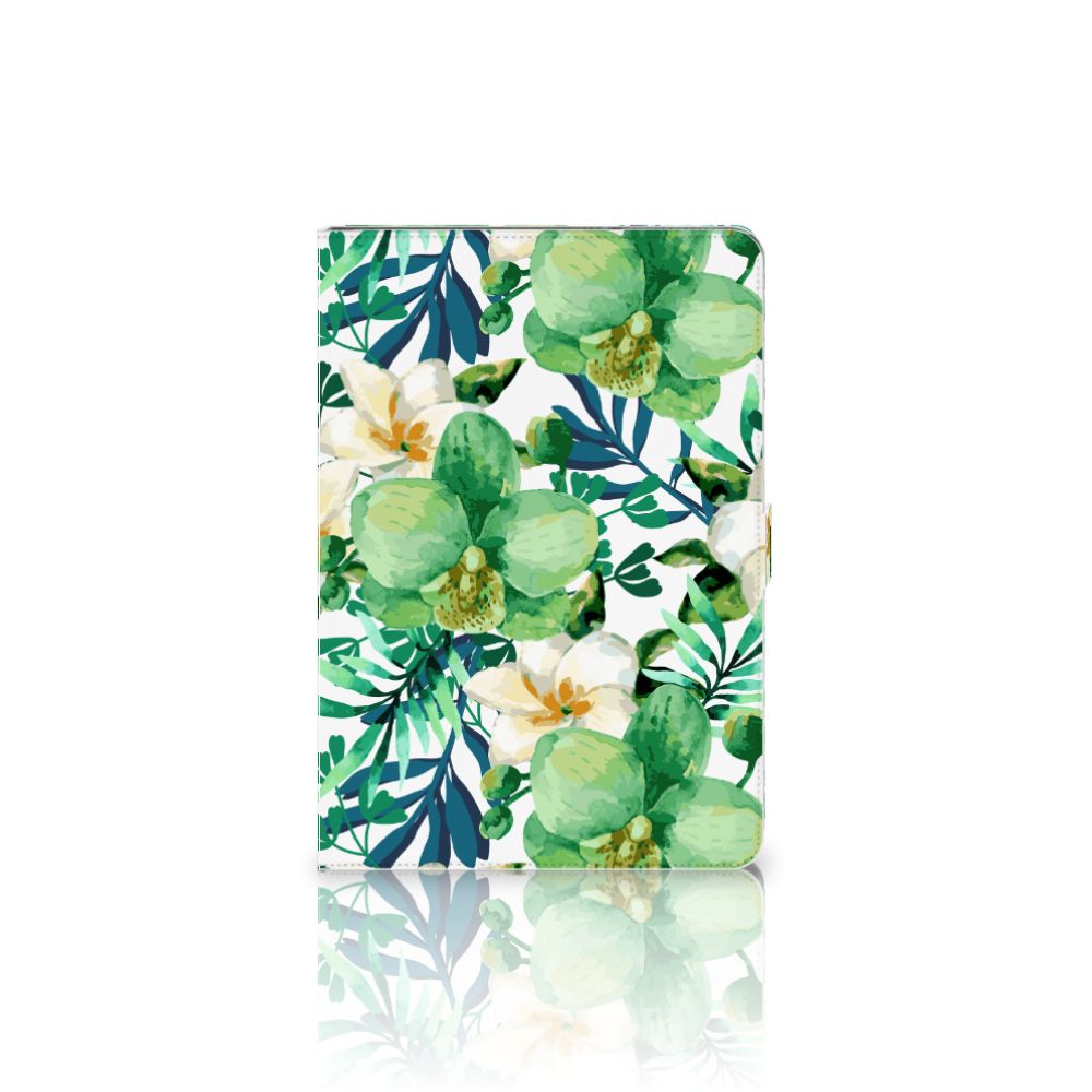 Tablet Cover Orchidee Groen - achterkant