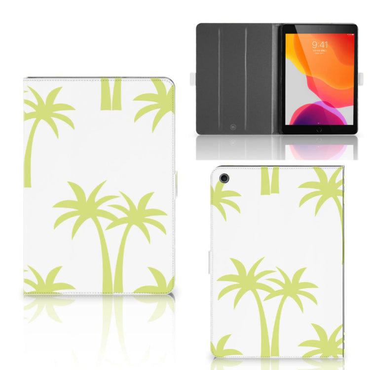 Tablet Cover Palmtrees - collage met voor-, achter- en binnenkant