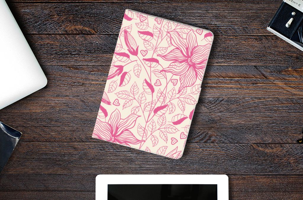 Tablet Cover Pink Flowers - lifestylefoto