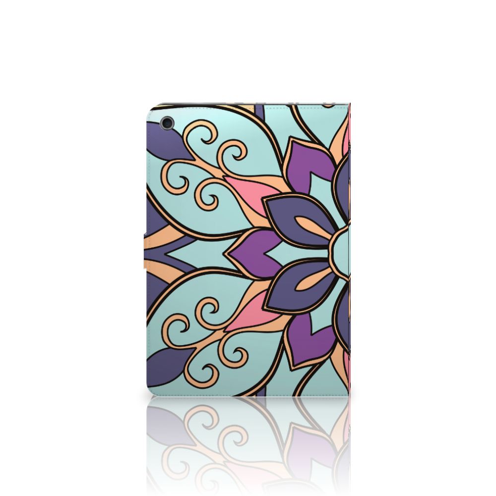Tablet Cover Purple Flower - open hoes