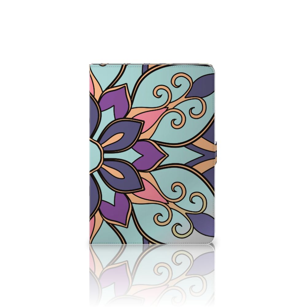 Tablet Cover Purple Flower - achterkant