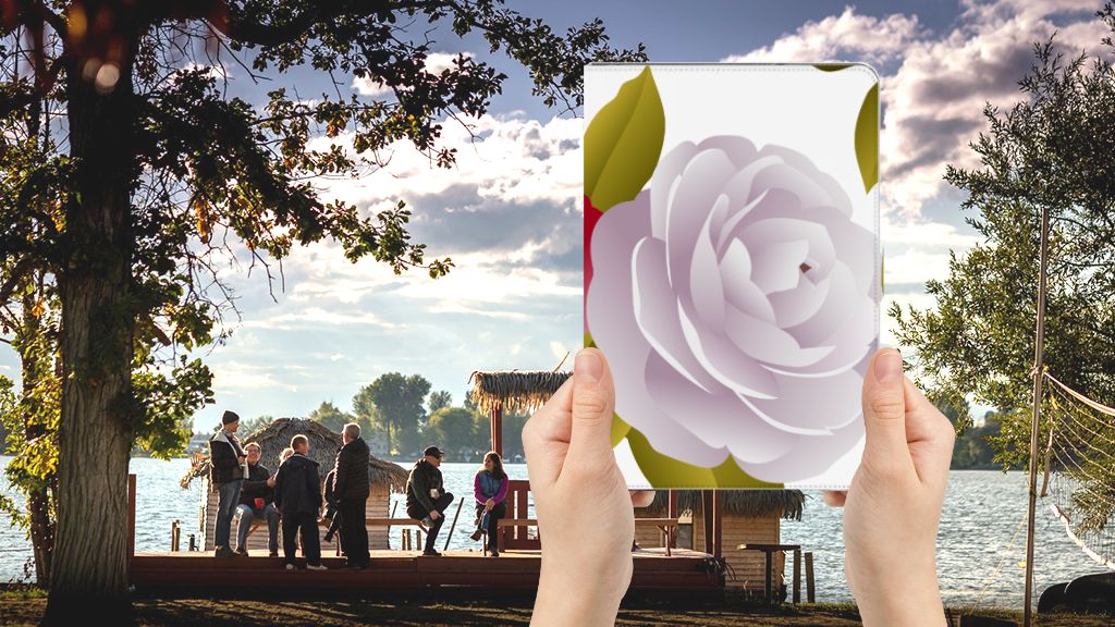 Tablet Cover Roses - voorkant