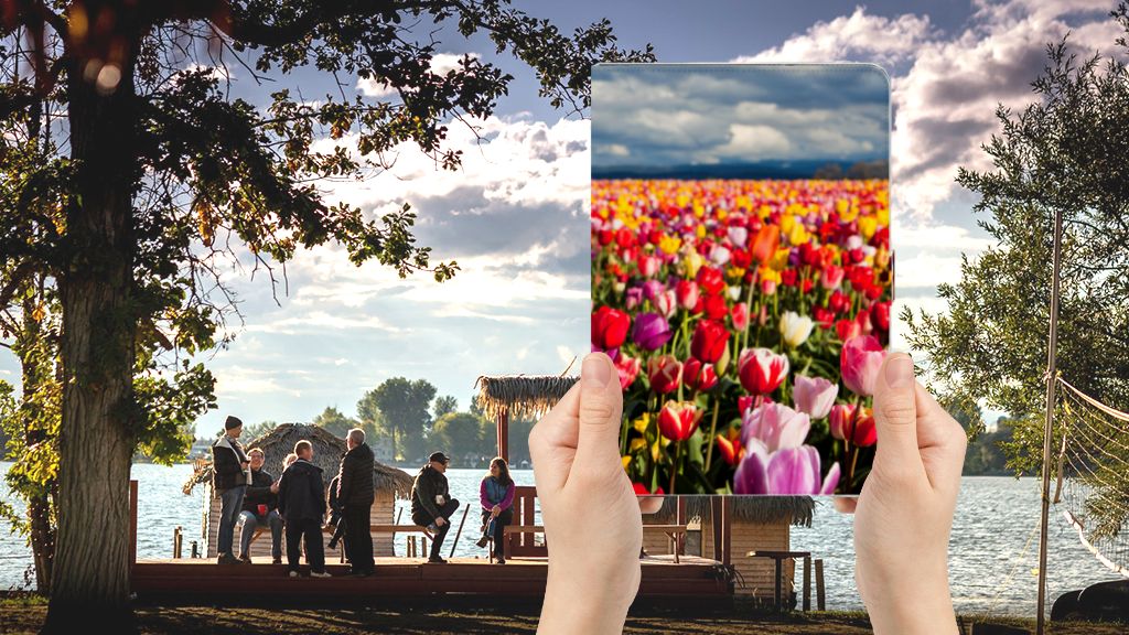 Tablet Cover Tulpen - voorkant