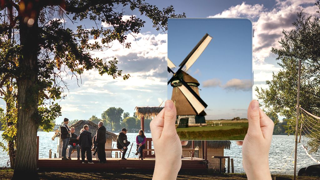 Tablet Flip Case Molen - voorkant