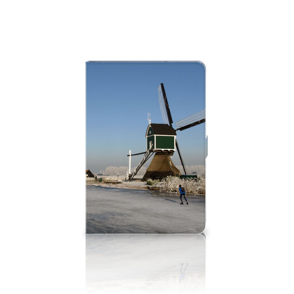 Tablet Flip Case Schaatsers - achterkant