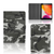 Tablet Hoes Army Light - collage met voor-, achter- en binnenkant