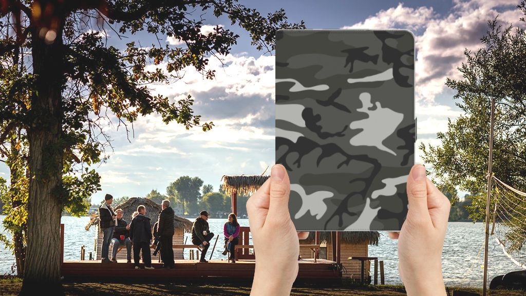 Tablet Hoes Army Light - voorkant