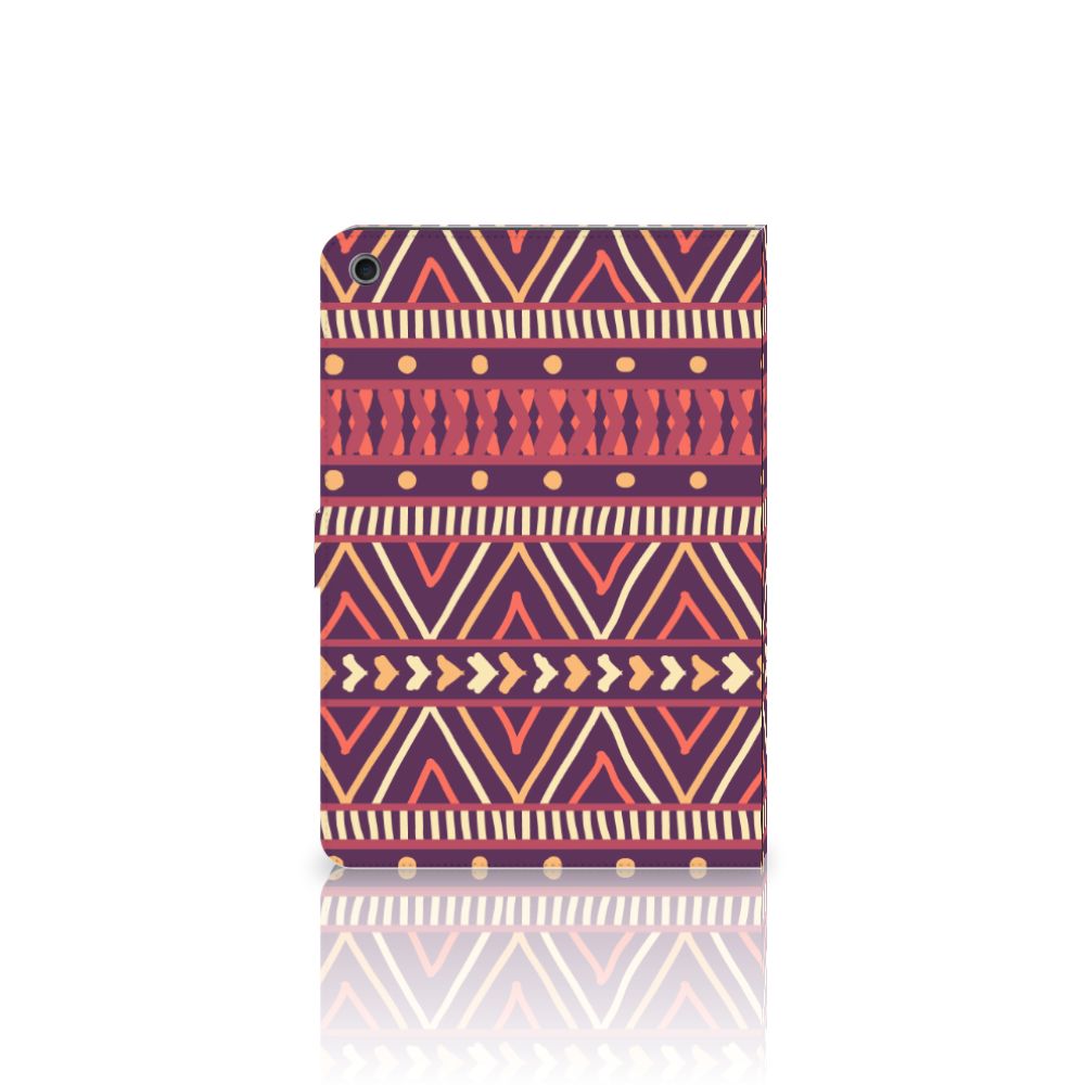 Tablet Hoes Aztec Paars - open hoes