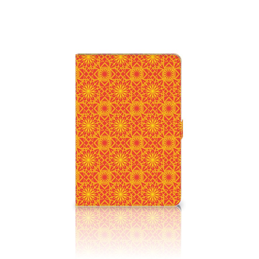 Tablet Hoes Batik Oranje - achterkant
