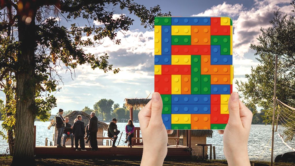 Tablet Hoes Blokken - voorkant