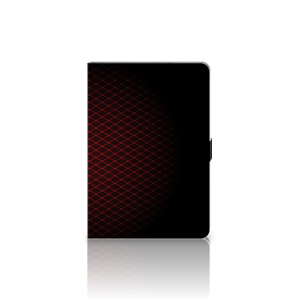 Tablet Hoes Geruit Rood - achterkant