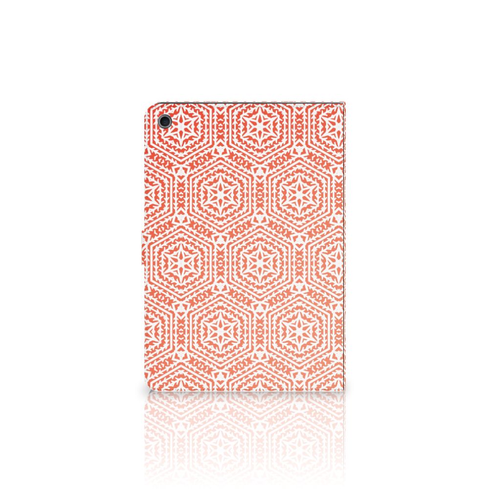 Tablet Hoes Pattern Orange - open hoes