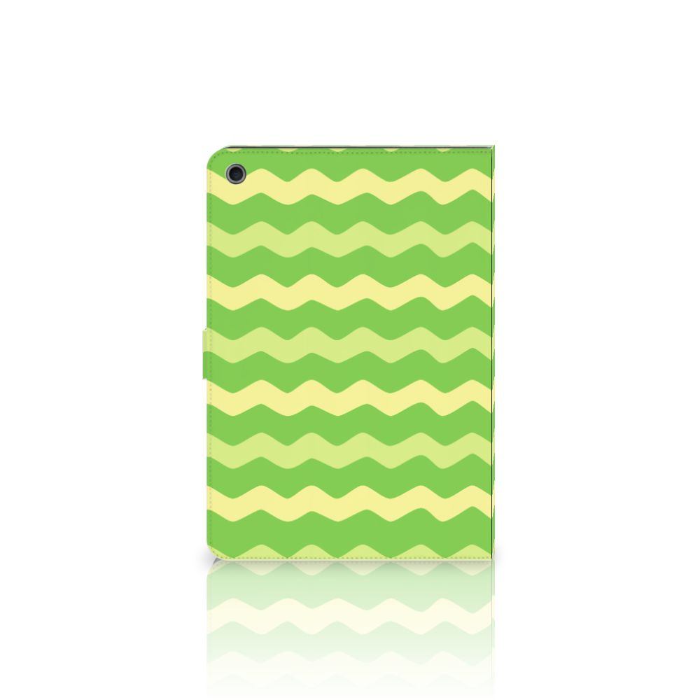 Tablet Hoes Waves Green - open hoes