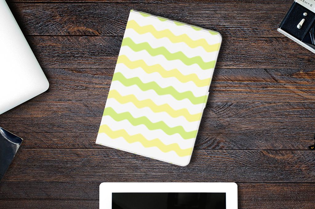 Tablet Hoes Waves Yellow - lifestylefoto