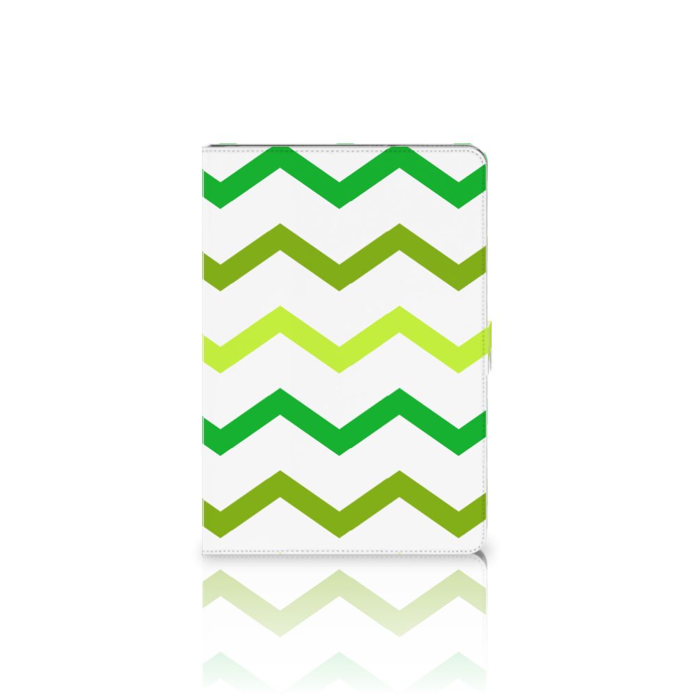 Tablet Hoes Zigzag Groen - achterkant