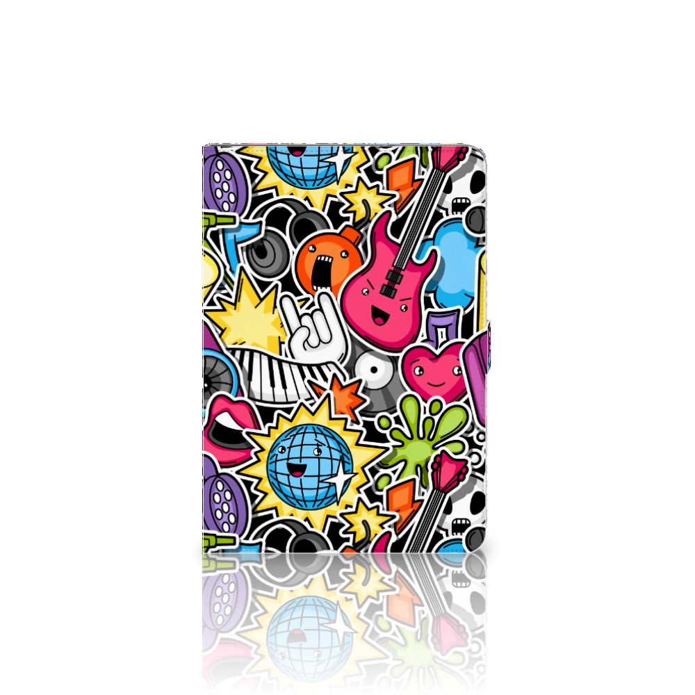 Tablet Hoes met standaard Punk Rock - achterkant