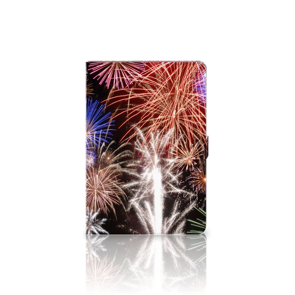 Tablet Hoes met standaard Vuurwerk - achterkant