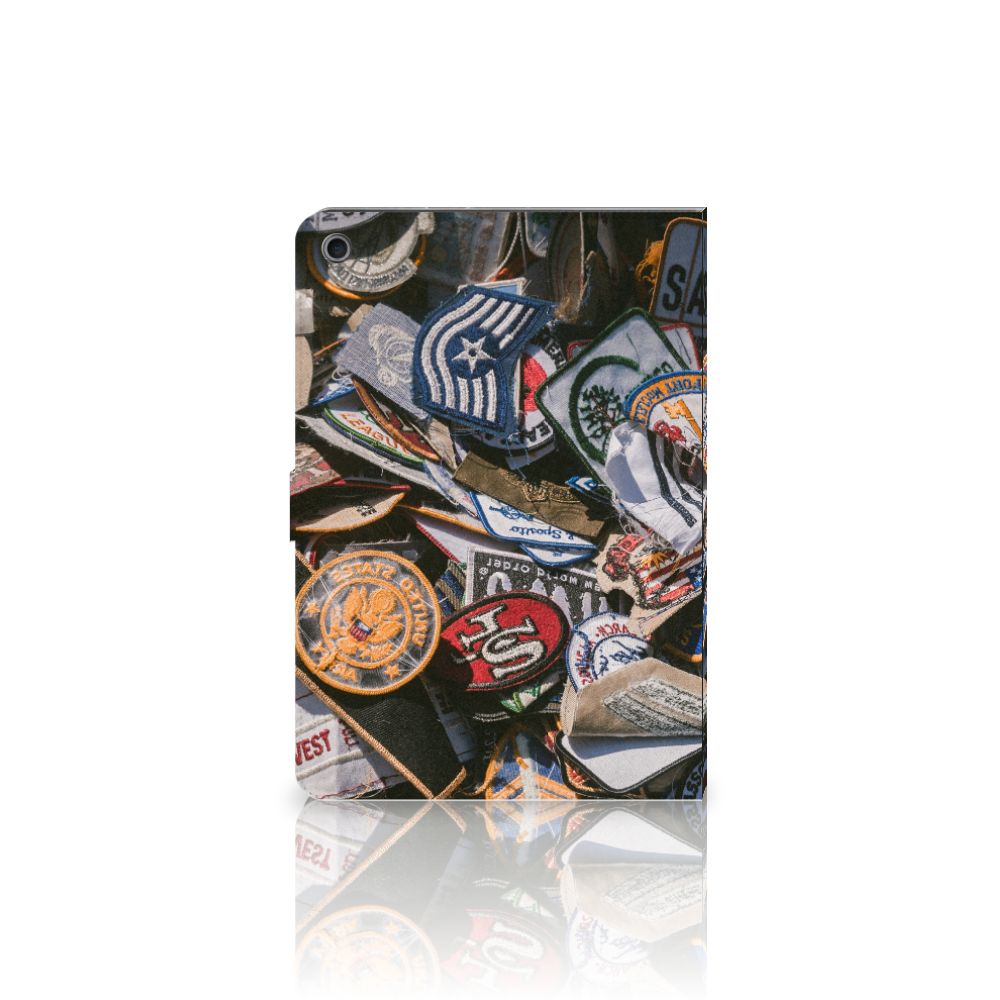 Tablet Hoesje met foto Badges - open hoes