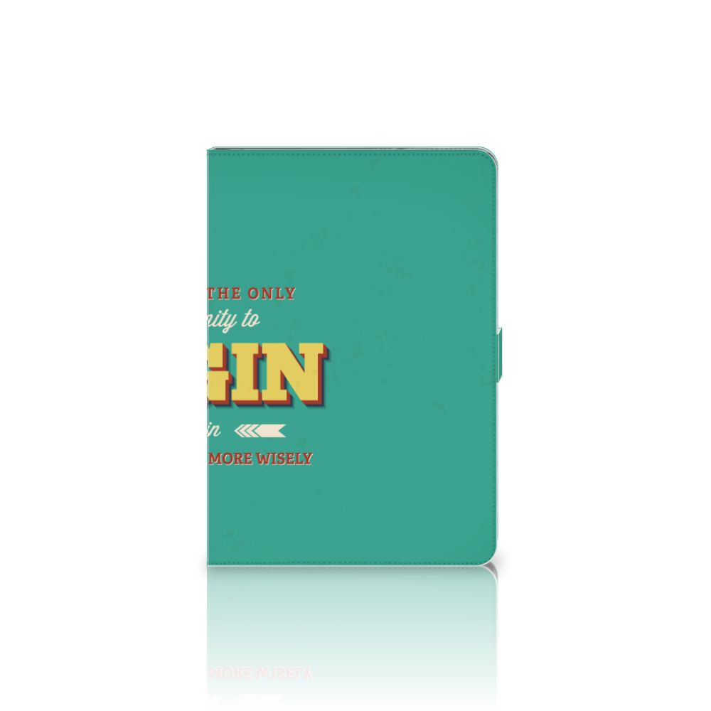 Tablet Hoesje met naam Quote Begin - achterkant