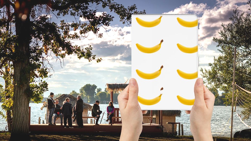 Tablet Stand Case Banana - voorkant