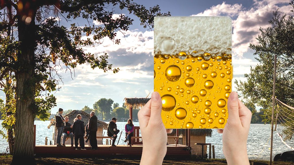 Tablet Stand Case Bier - voorkant