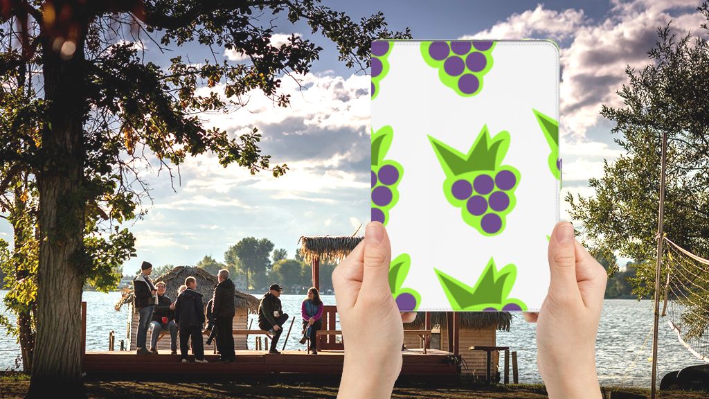 Tablet Stand Case Druiven - voorkant