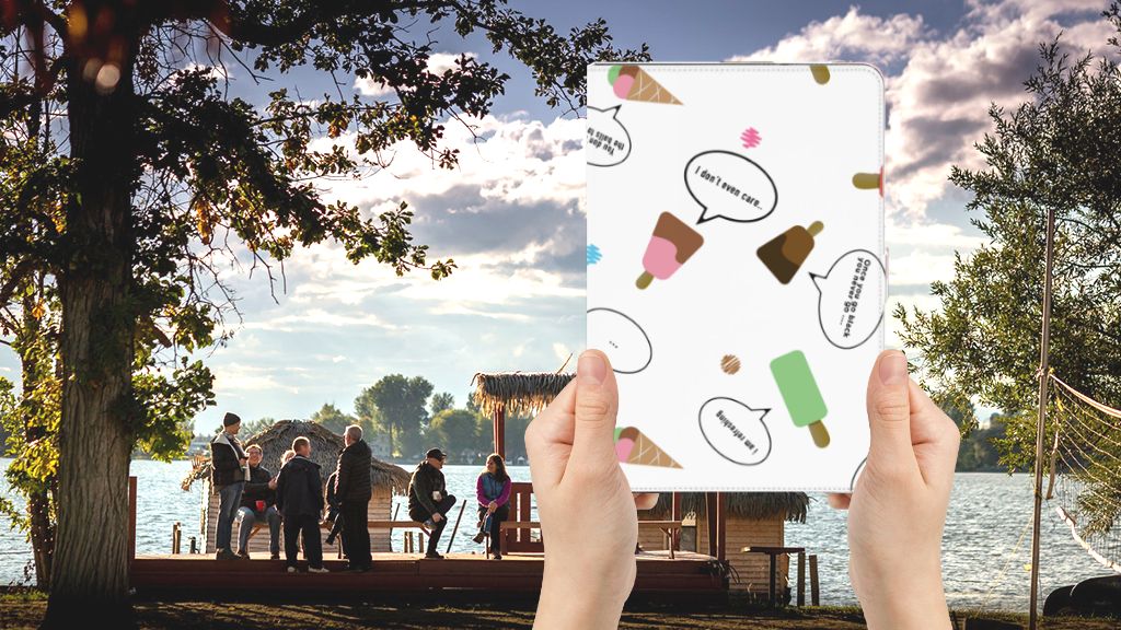 Tablet Stand Case IJsjes - voorkant