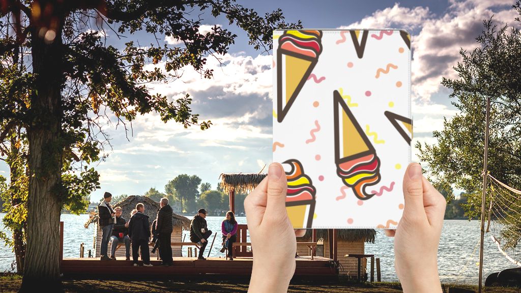 Tablet Stand Case Icecream - voorkant