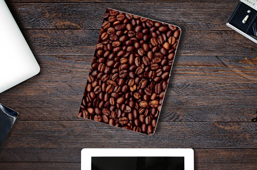 Tablet Stand Case Koffiebonen - lifestylefoto