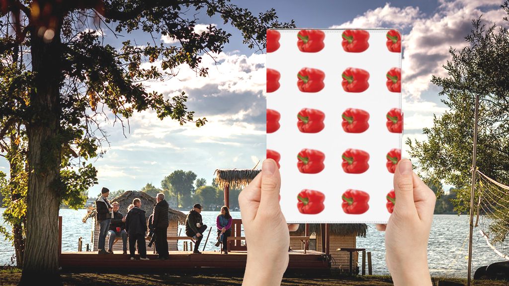 Tablet Stand Case Paprika Red - voorkant