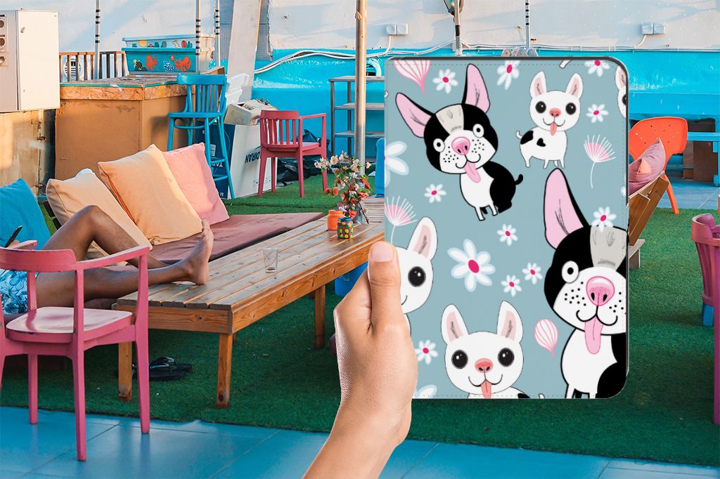 iPad (2022) 10.9 Flip Case Hondjes