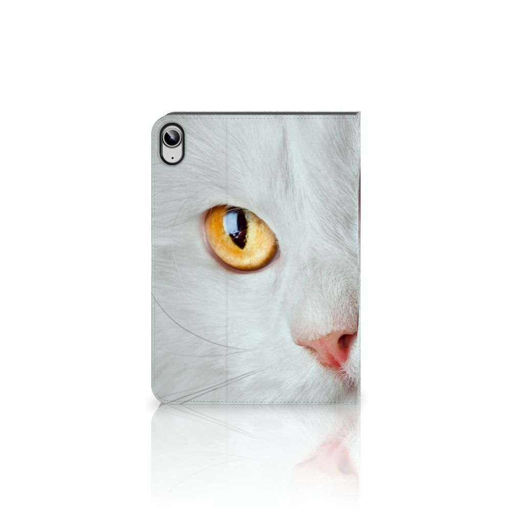 iPad (2022) 10.9 Flip Case Witte Kat