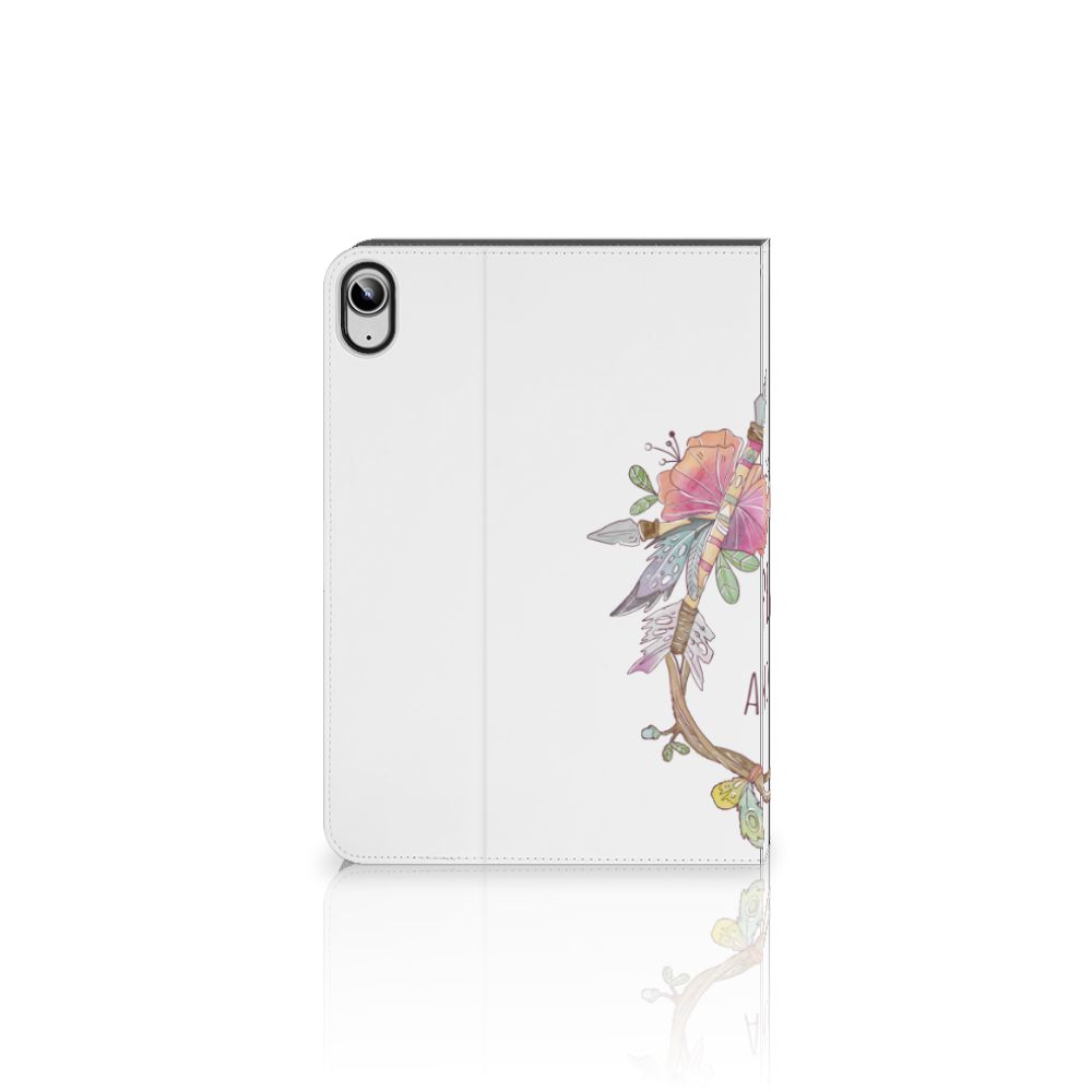 iPad (2022) 10.9 Hippe Tablet Hoes Boho Text