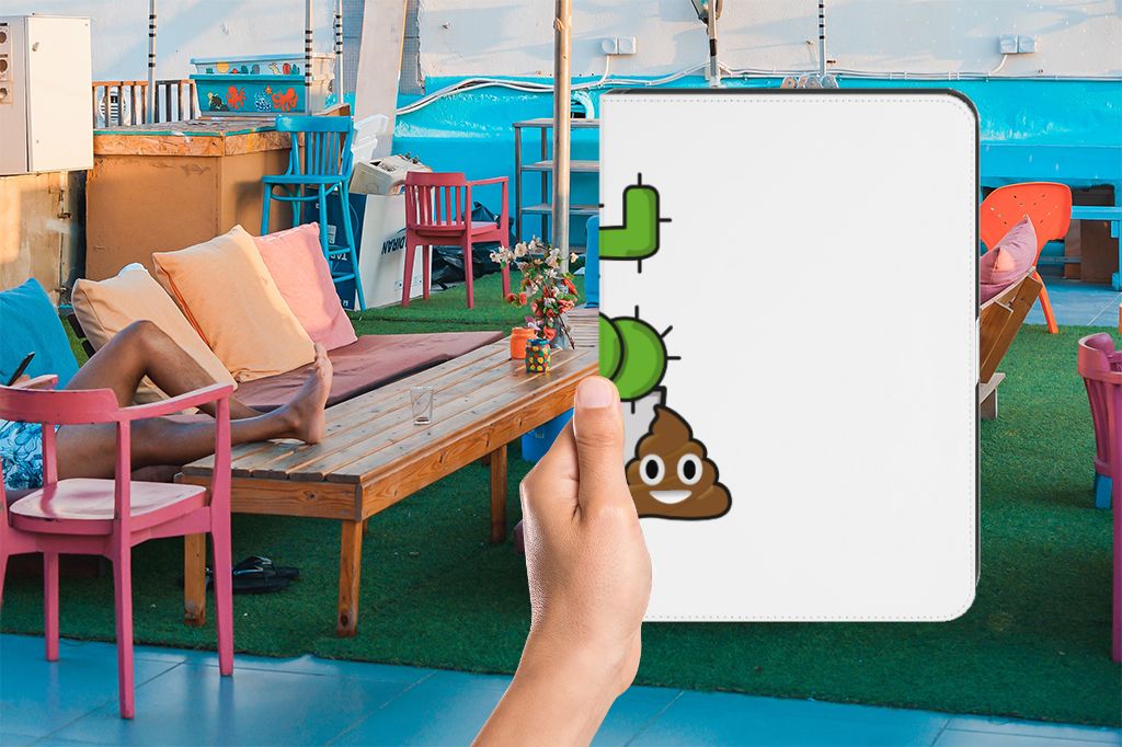 iPad (2022) 10.9 Hippe Tablet Hoes Cactus Poo