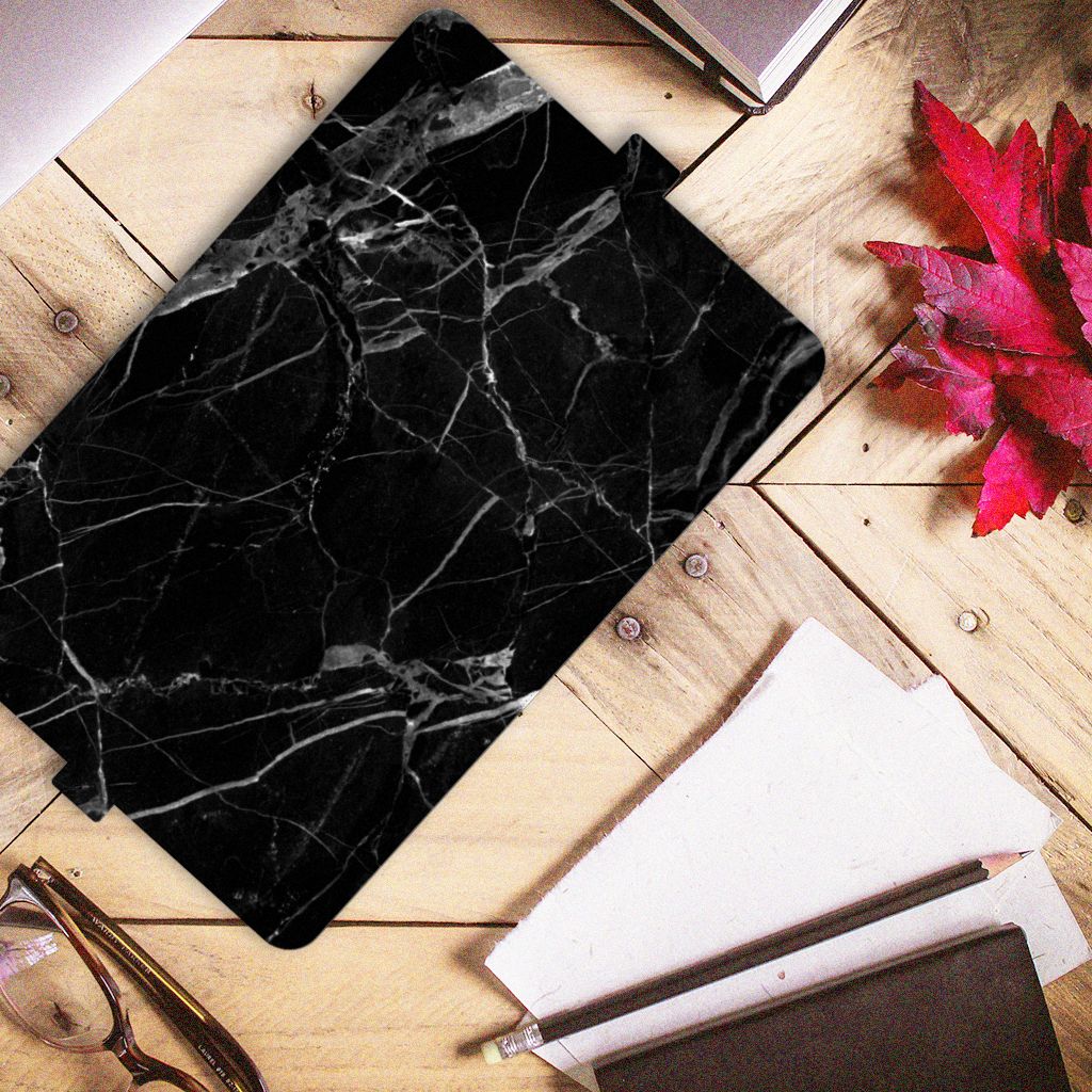 iPad (2022) 10.9 Leuk Tablet hoesje  Marmer Zwart - Origineel Cadeau Vader