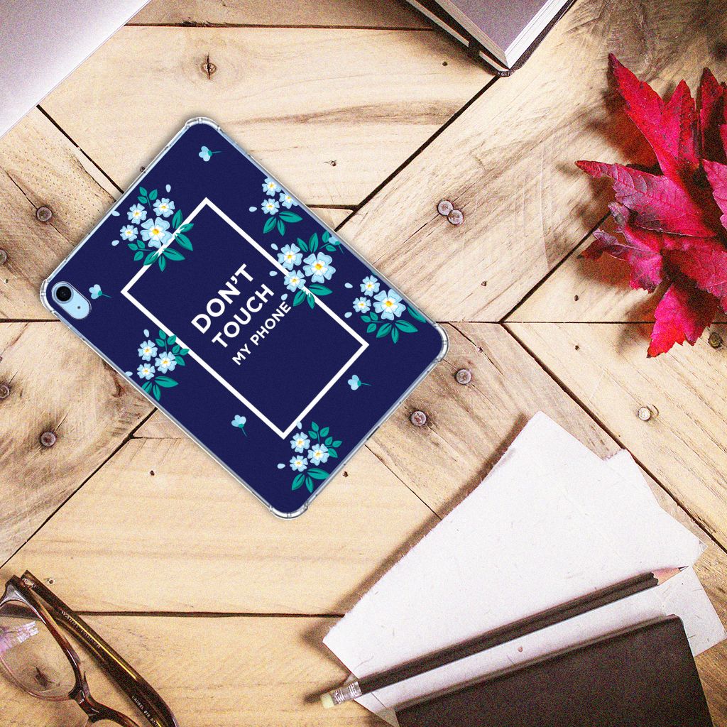 iPad (2022) 10.9 Print Case Flowers Blue DTMP