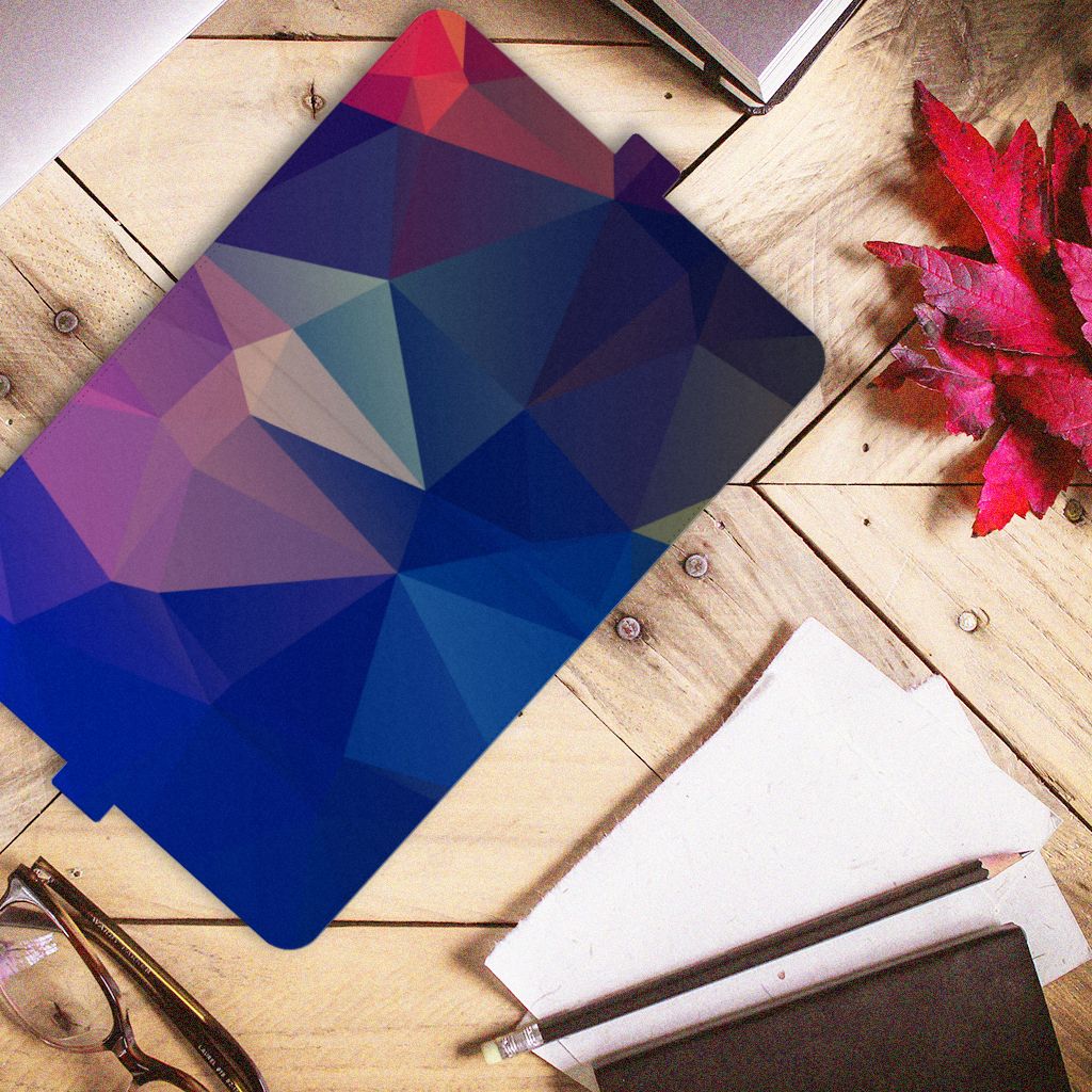 iPad (2022) 10.9 Tablet Beschermhoes Polygon Dark
