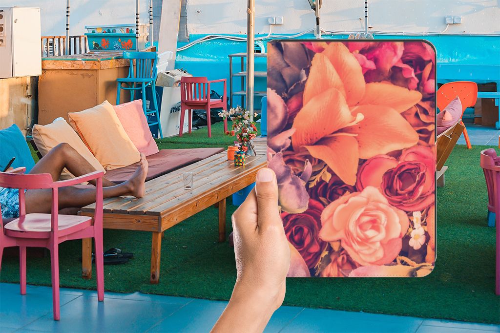 iPad (2022) 10.9 Tablet Cover Bosje Bloemen