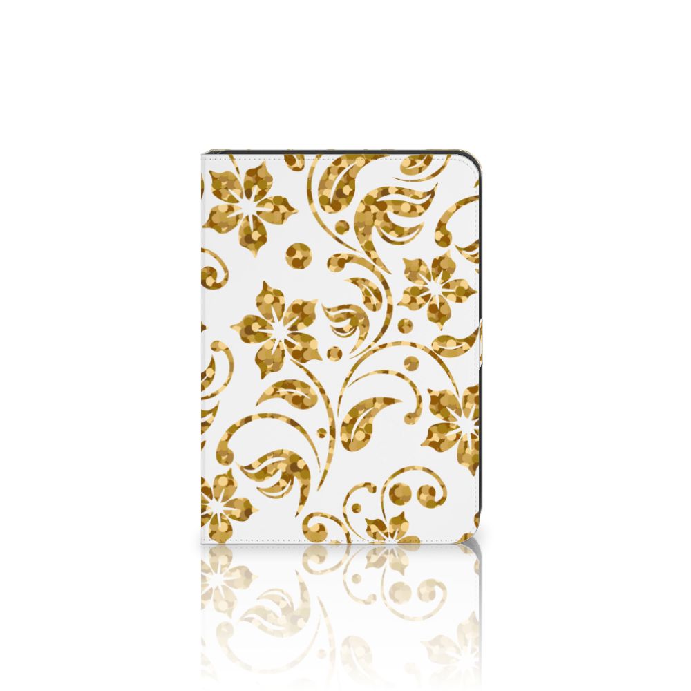 iPad (2022) 10.9 Tablet Cover Gouden Bloemen
