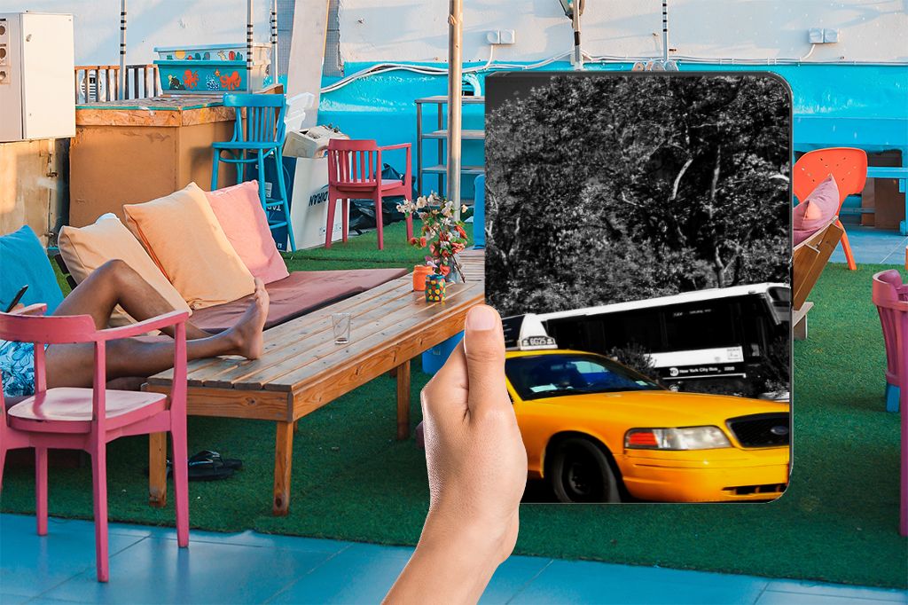 iPad (2022) 10.9 Tablet Flip Case New York Taxi